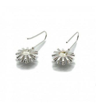 E000745 Handmade sterling silver earrings solid 925 hallmarked  Empress